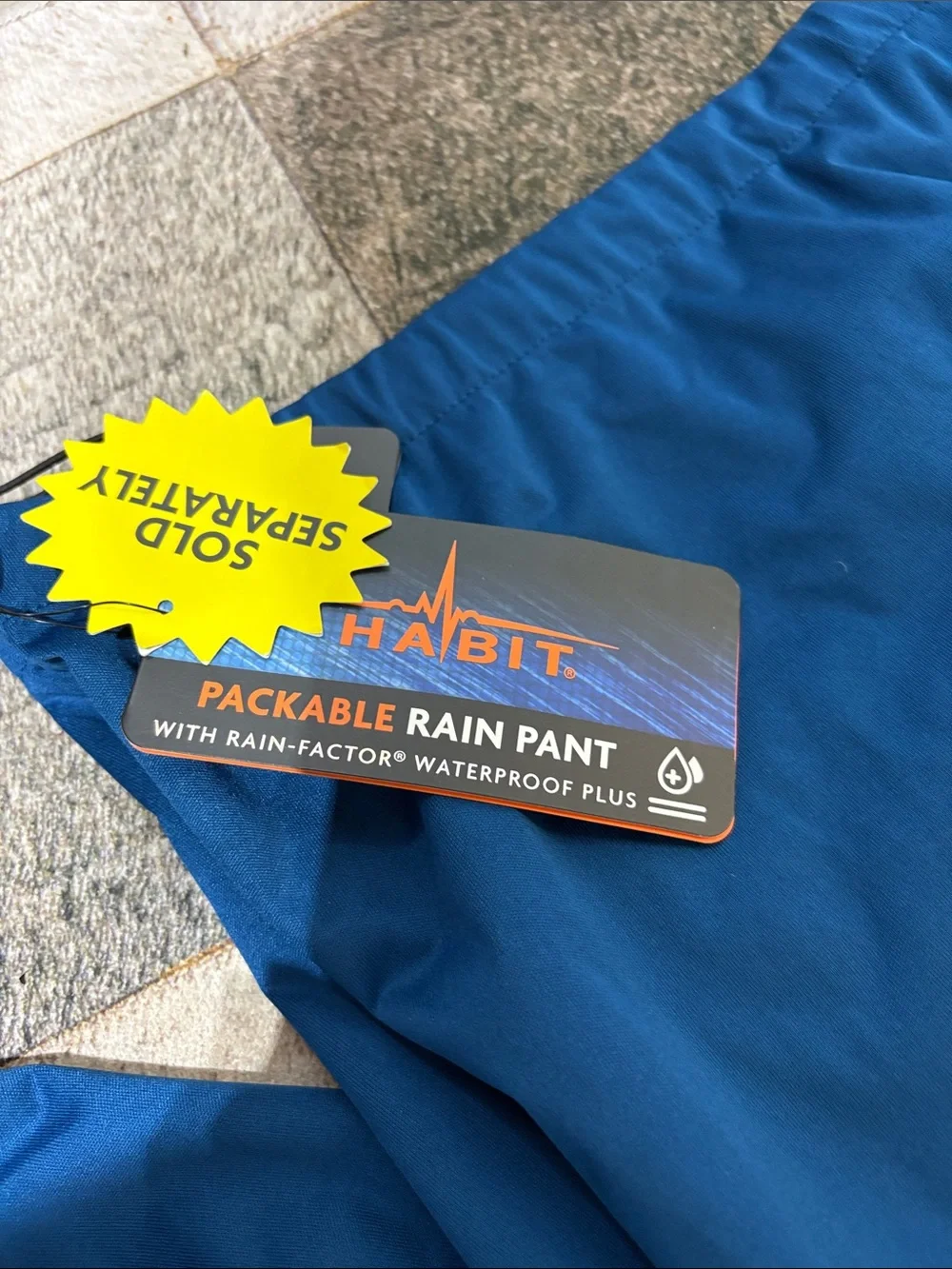 New habit, blue waterproof windproof rain pants